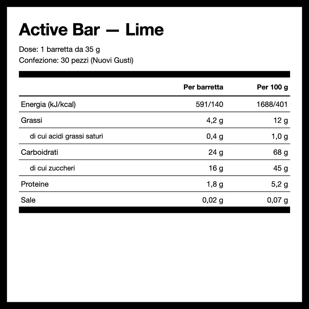 Active Bar Nuovi Gusti 5 pz