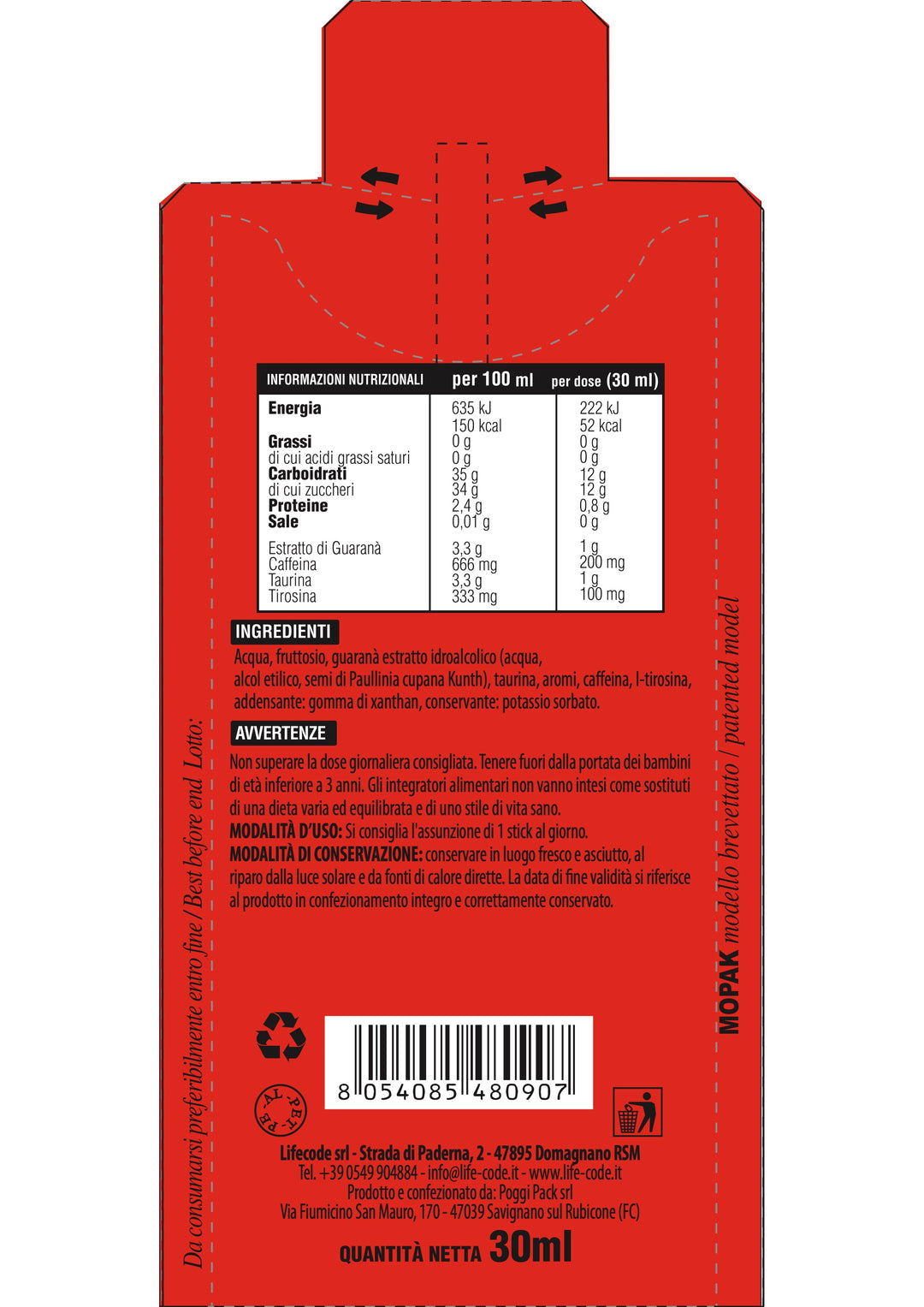 Energysprint Gel 50 pz