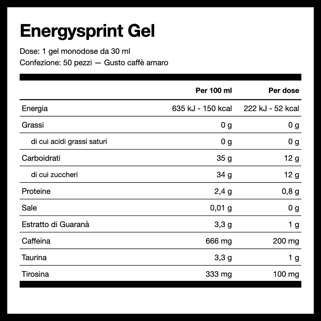 Energysprint Gel 50 pz